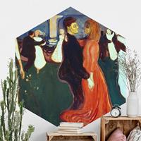Klebefieber Hexagon Fototapete selbstklebend Edvard Munch - Der Tanz des Lebens
