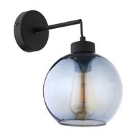 Euluna Wandlamp Cubus 1-lamp zwart/grafietgrijs-helder