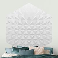 Klebefieber Hexagon Fototapete selbstklebend Geometrisches Muster 3D Effekt