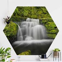 Klebefieber Hexagon Fototapete selbstklebend Lower McLean Falls in Neuseeland