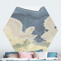 Klebefieber Hexagon Fototapete selbstklebend Ozean und Wüste II