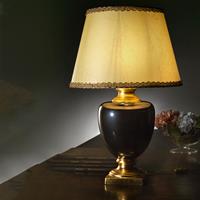 Euluna Tafellamp Mozart in zwart/goud
