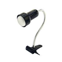 TEMAR LIGHTING Klemlamp Lolek met lange flexibele arm, zwart