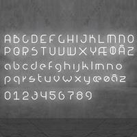 Artemide Alphabet of Light Lowercase 'c' AR 1202c00A Wit