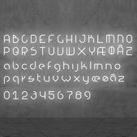 Artemide Alphabet of Light Lowercase 'f' AR 1202f00A Wit
