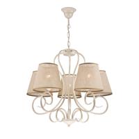 Euluna Kroonluchter Midgrad, 5-lamps, wit