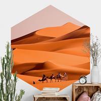 Klebefieber Hexagon Fototapete selbstklebend Namib Desert