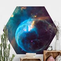Klebefieber Hexagon Fototapete selbstklebend NASA Fotografie Bubble Nebula