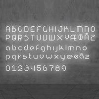 Artemide Alphabet of Light Lowercase 'a' AR 1202a00A Wit