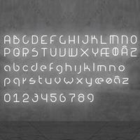Artemide Alphabet of Light Lowercase 'n' AR 1202n00A Wit