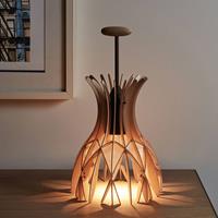 Bover Domita M/36 houten tafellamp, bruin/beuken