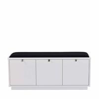 TopDesign Garderoben Sitzbank mit Schubladen Weiß