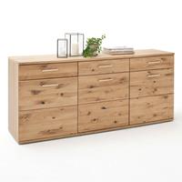 Sideboard SAMARA-05 Ess- und Wohnzimmer Anrichte aus Asteiche Bianco massiv - B/H/T: 180/78/44cm