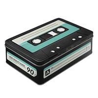 Retro Cassette Bewaarblik 23 Cm