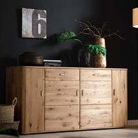 Esszimmer Sideboard ROSARIO-05 Anrichte aus Balkeneiche Bianco massiv - B/H/T: 186/90/44cm