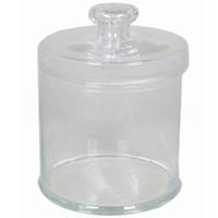 Glazen Voorraadpot/bewaarpot 4000 Ml Met Deksel 16 X 21 Cm - Koekjespotten/snoeppotten Van Glas