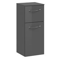 Highboard SOLINGEN-66 in Anthrazit Hochglanz - B/H/T: 30/73/33cm