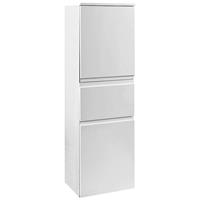 Midischrank COMO-03, Hochglanz weiß, B x H x T ca.: 40 x 130 x 35cm