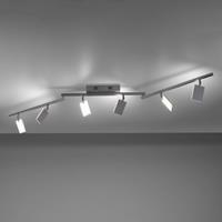 PURE Mira plafondlamp 6-lamps remote CCT alu