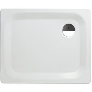 CALMWATERS Essential 2 - Rechteckige Bodengleiche Dusche aus Stahl-Emaille in 90 x 75 x 2,5 cm - 01XP2224