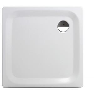 CALMWATERS Essential Soft - Eckige Bodengleiche Dusche in 90 x 90 x 2,5 cm aus Stahl-Emaille mit 90 mm Abfluss - 01XP2225 - 