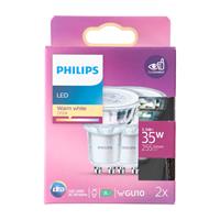 PHILIPS SIGNIFY Philips LED Spot Doppelpack, LED classic 65W GU10 WW ND 36D 2CT