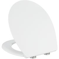 RELAXDAYS Toilettendeckel mit Absenkautomatik, BxT: 36,5 x 44,5 cm, WC Sitz oval, abnehmbar, Klobrille Duroplast, weiß