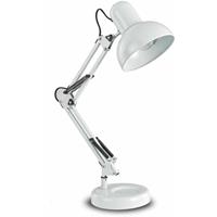 Ideallux Tafellamp Kelly met scharnierarm, E27, wit