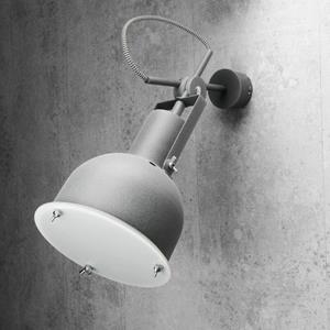 LICHT-ERLEBNISSE Loft Wandlampe in Zink aus Metall Industrie Design E27