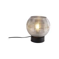 QAZQA Tafellamp sphere - Zwart - Art Deco - D 200mm