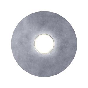 14-KOLARZ CIRCLE weiße Deckenleuchte 1 Glühbirne Blattsilber