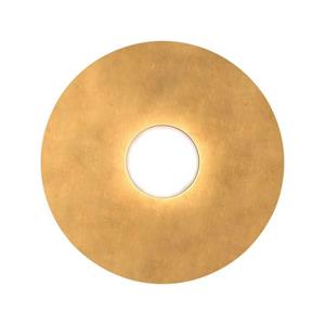 14-KOLARZ CIRCLE weiße Deckenleuchte 1 Glühbirne Blattgold