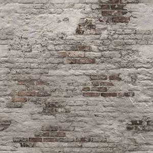 DUTCH WALLCOVERINGS Fototapete Old Brick Wall Grau - 