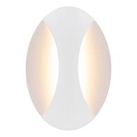 Globo LED Wand Lampe Metall Leuchte Weiß Oval Wohn Schlaf Zimmer Flur Beleuchtung