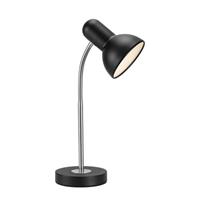 Zwarte verstelbare tafellamp met E27 fitting en schakelaar 'Nordlux Texas'