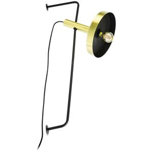 FARO BARCELONA WHIZ Wandleuchte gold / schwarz