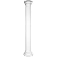 HEXIM PERFECT Säulen und Halbsäulen | rund | kanneliert | Stuck | Auswahl | 240mm | N3324:Halbe Säule, Komplettset