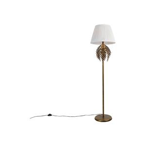 QAZQA Vloerlamp botanica - Wit - Landelijk - D 45cm
