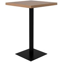 FINORI Bartisch Partytisch Beistelltisch Bistrotisch ca. 105 cm hoch QUADRATO 70 Artisan Eiche Nb. / Schwar-'SW16053'