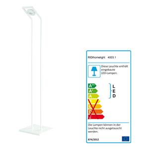 RIDIHOMELIGHT LED-Stehleuchte TUNE-LL, Höhe ca. 122 cm Farbe silber