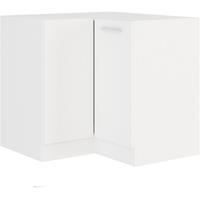 KÜCHEN PREISBOMBE EKO White Eckunterschrank 89x89cm Weiss matt Küchenzeile Küchenblock Einbauküche