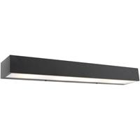 QAZQA Design längliche Wandleuchte schwarz 60 cm - Houx