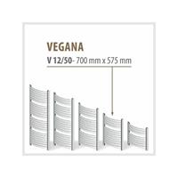TRMX VEGANA Weiß - Badheizkörper Handtuchheizkörper Handtuchheizung | Höhe: 700 mm - Breite: 575 mm