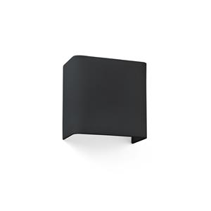 Faro Cotton - wandverlichting - 20 x 10 x 20 cm - mat zwart
