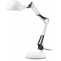 08-FARO Baobad weiße Schreibtischlampe 1 Glühbirne