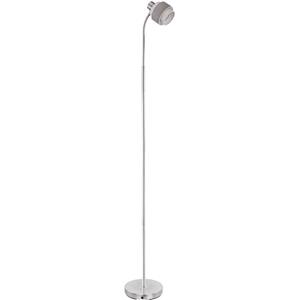 Globo Steh Stand Lampe Leuchte Metall Nickel Matt Flexo Kabel 1,8 m Wohn Schlaf Zimmer