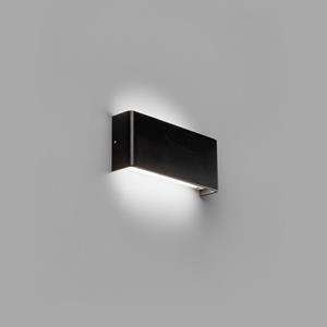 Faro Nash - wandverlichting - 21 x 4 x 9 cm - 8W LED incl. - mat zwart
