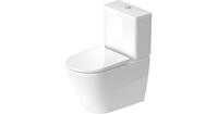 Duravit D-Neo staand toilet voor stortbak en vuilafstotende laag 37x65x40cm Wit