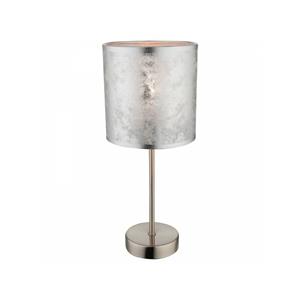 Globo Tischlampe Metall Silber Lampenschirm Nachttischlampe Modern Klein 15188T-'61848269' - 
