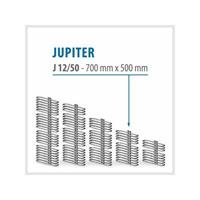 TRMX JUPITER Weiß - BADHEIZKÖRPER MITTELANSCHLUSS HEIZKÖRPER | Breite: 500 mm - Höhe: 700 mm